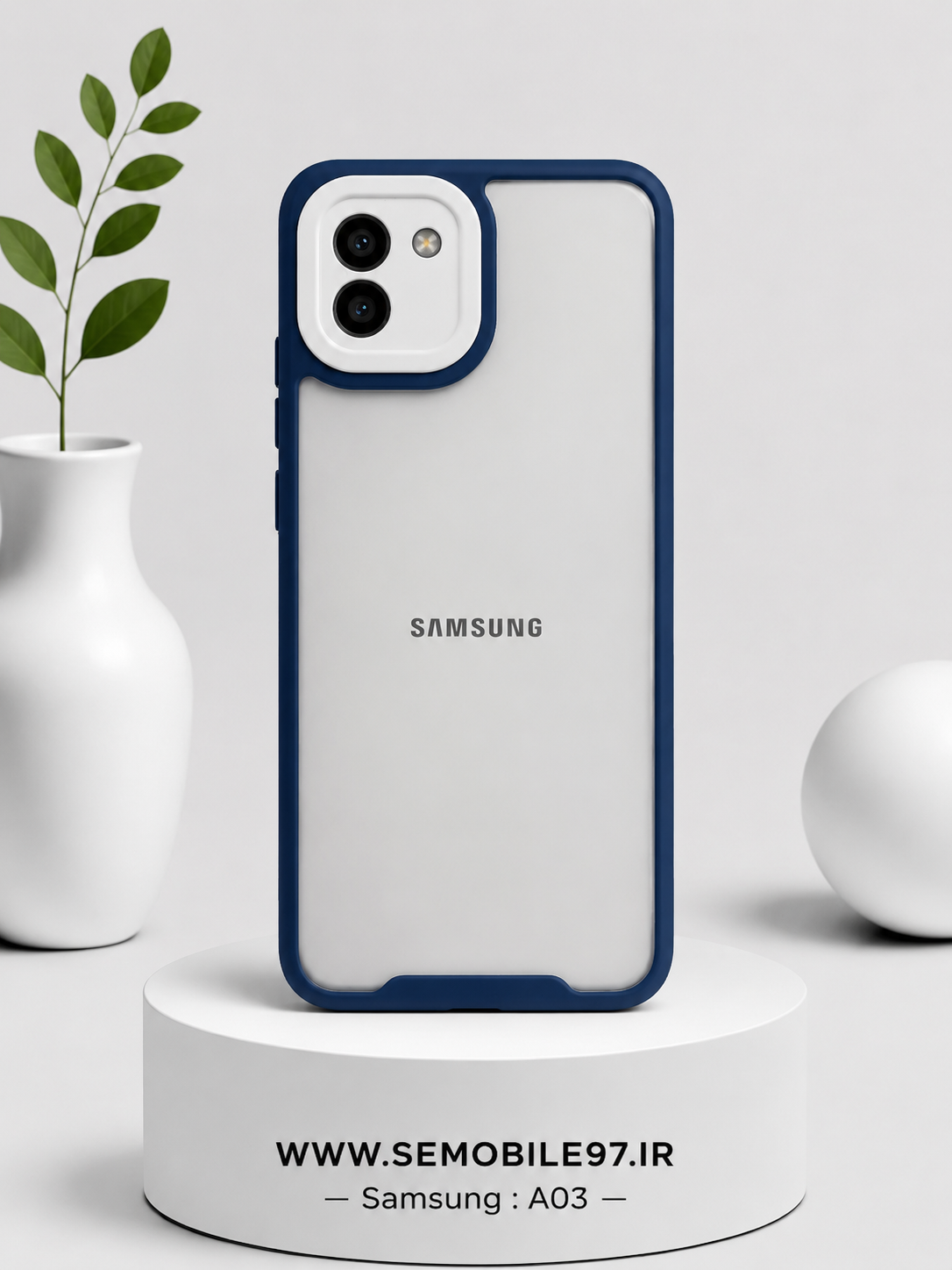 قاب گوشی Galaxy A03 سامسونگ مدل دور رنگی