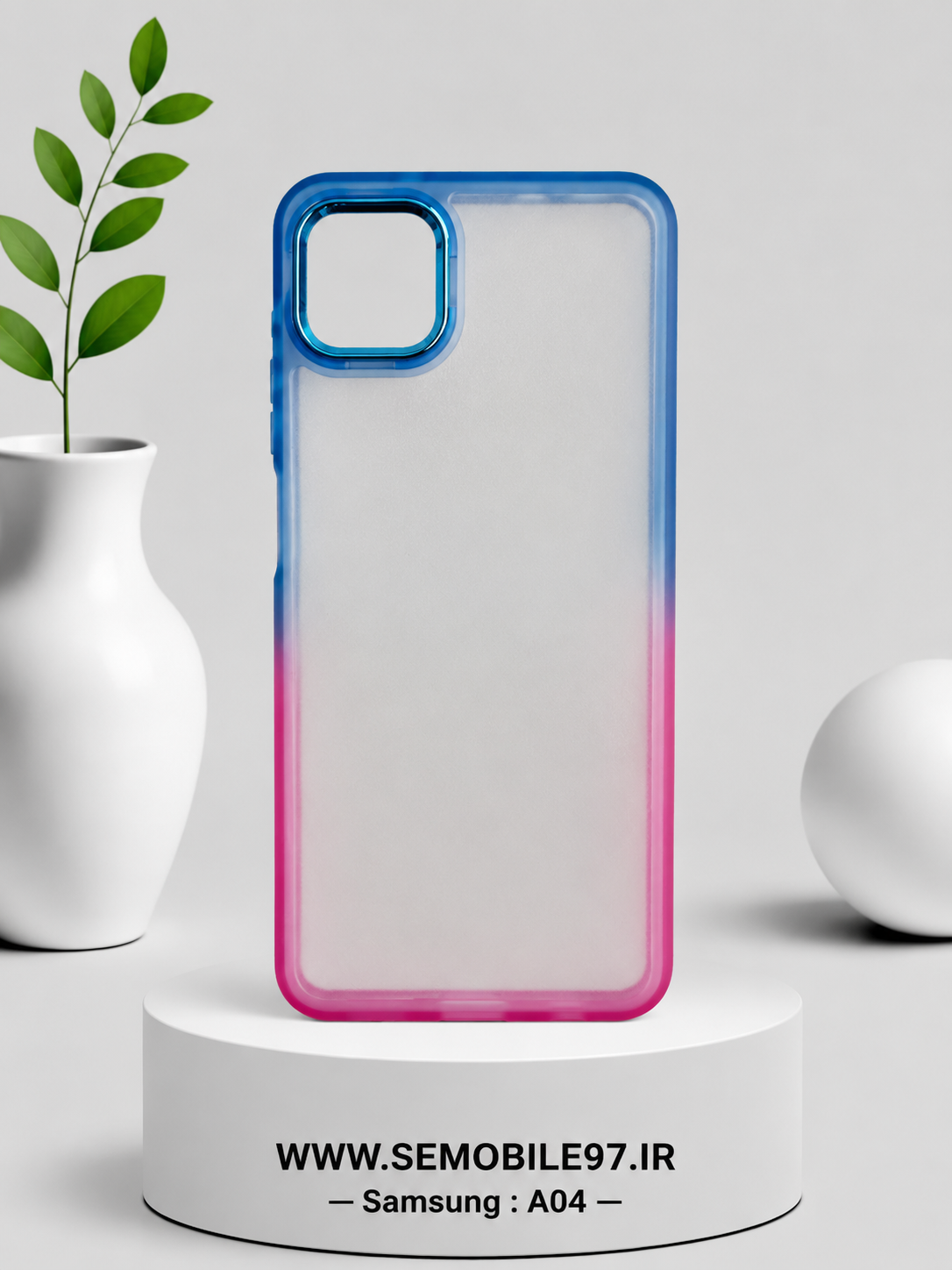 قاب گوشی Galaxy A04 سامسونگ مدل دوررنگی