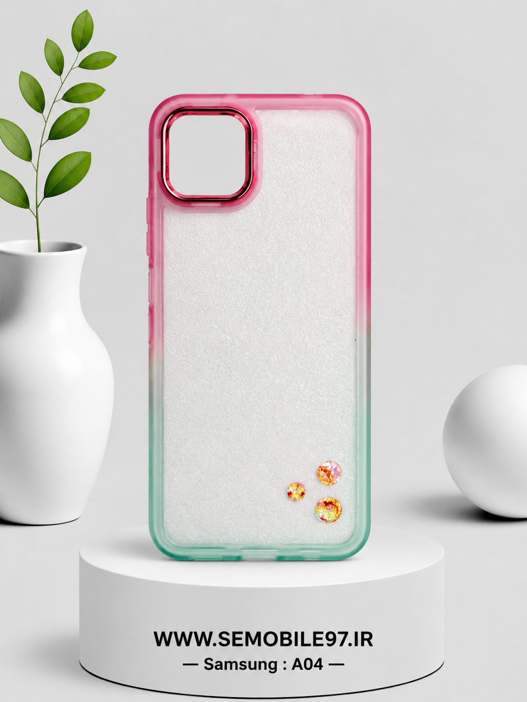 قاب گوشی Galaxy A04 سامسونگ مدل دوررنگی