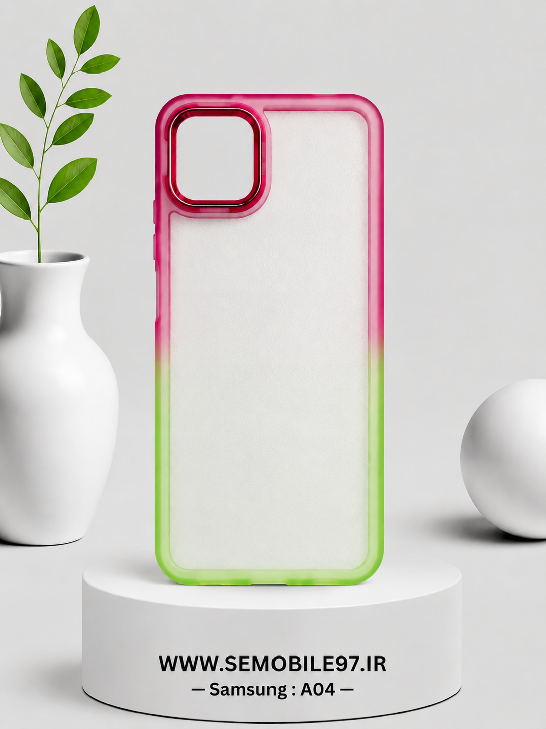 قاب گوشی Galaxy A04 سامسونگ مدل دوررنگی