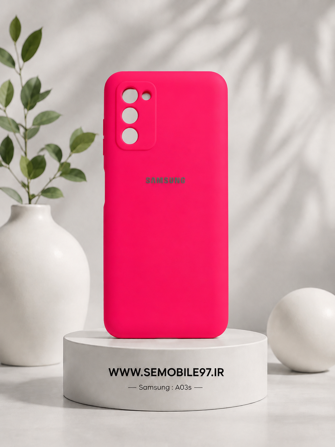 قاب گوشی Galaxy A03s سامسونگ مدل سیلیکونی پاکنی