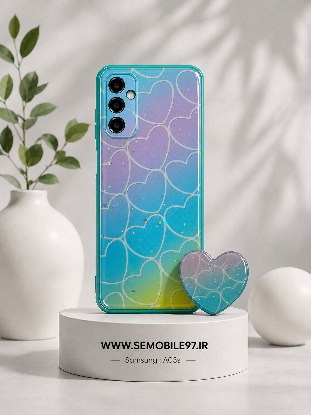 قاب گوشی Galaxy A03s سامسونگ مدل پاپ سوکت دار