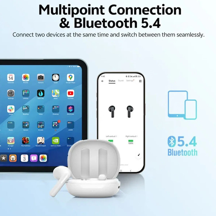 هدفون بلوتوثی کیو سی وای مدل AilyBuds E10