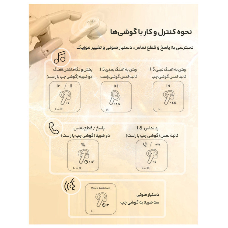 هدفون بلوتوثی کیو سی وای مدل QCY T13