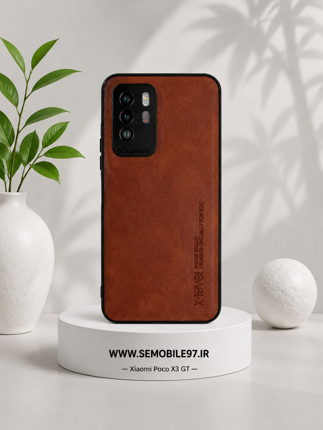 قاب گوشی Poco X3 GT شیاؤمی مدل طرح چرمی