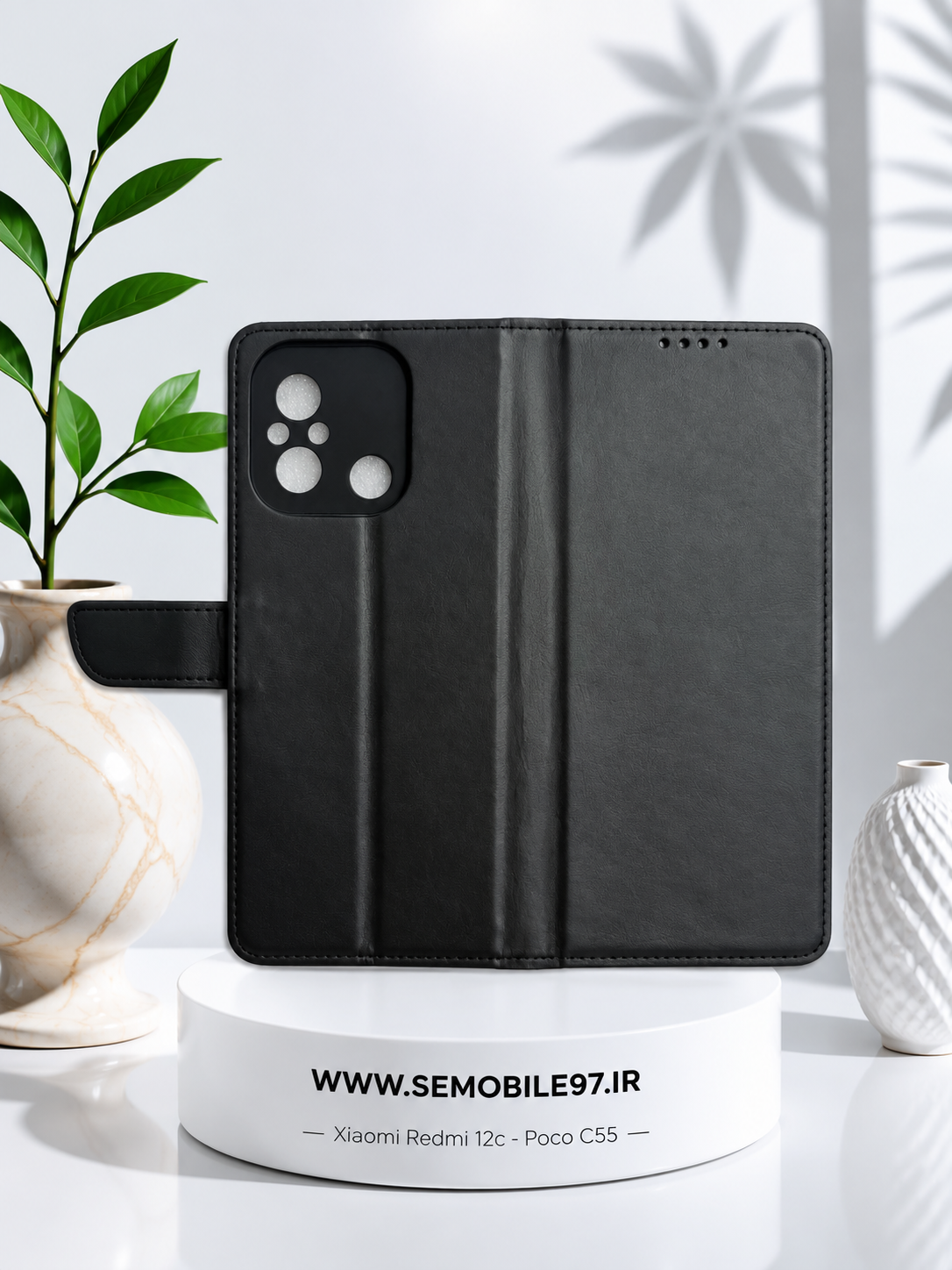 کیف گوشی Redmi 12c - Poco C55 شیائومی مدل کیف کلاسوری