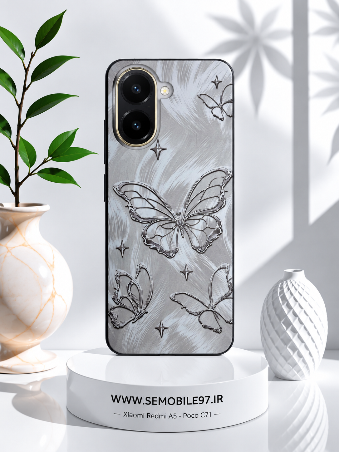 قاب گوشی Redmi A5 - Poco C71 شیائومی مدل پروانه