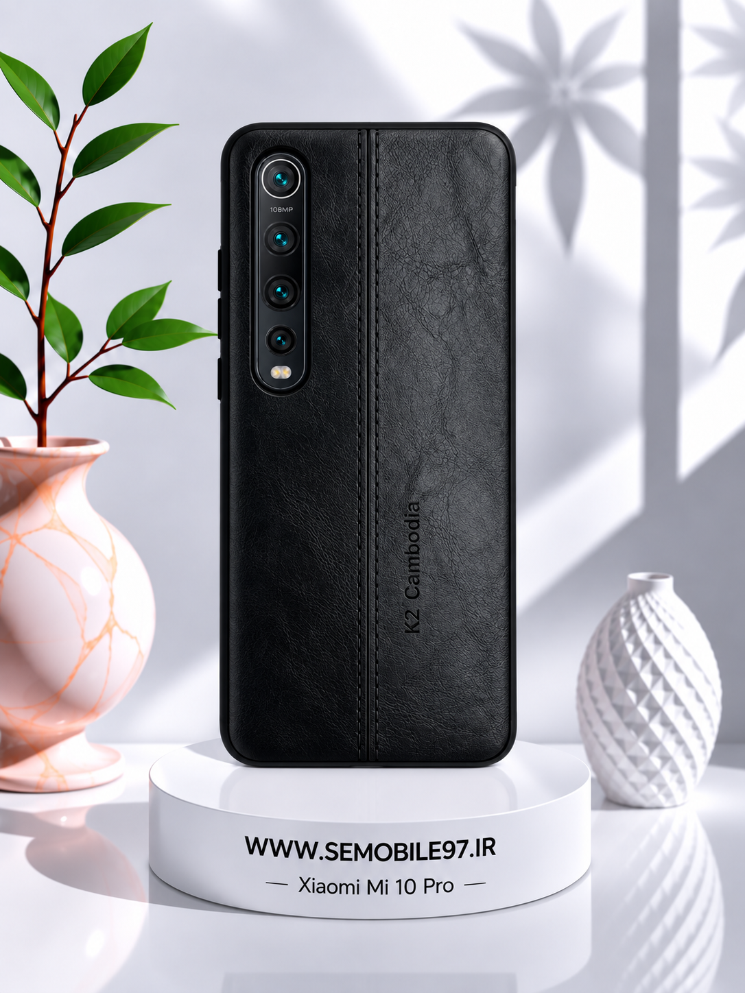 قاب گوشی Mi 10 pro شیائومی مدل چرمی