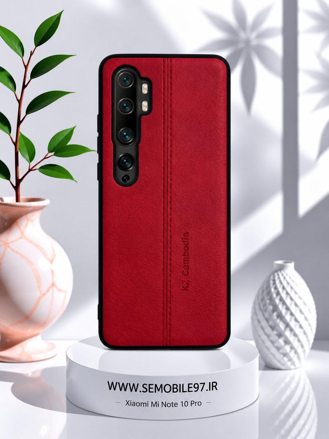 قاب گوشی Mi Note 10 pro شیائومی مدل چرمی