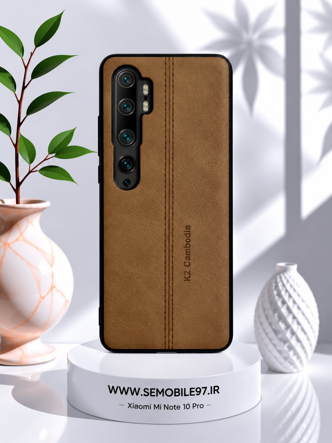 قاب گوشی Mi Note 10 pro شیائومی مدل چرمی