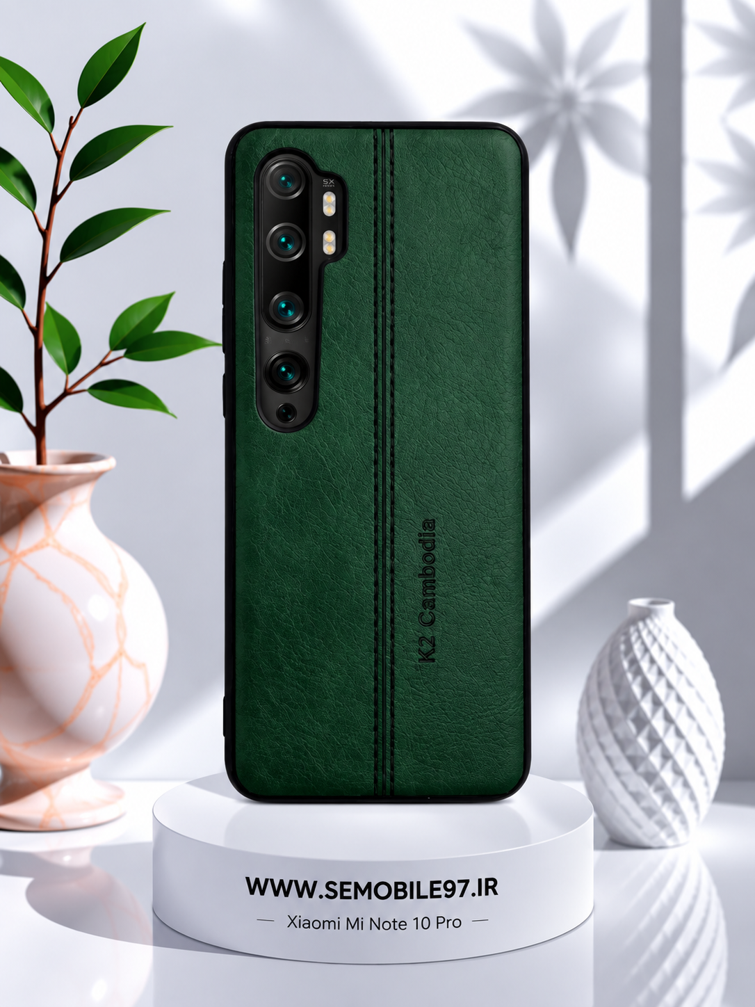 قاب گوشی Mi Note 10 pro شیائومی مدل چرمی