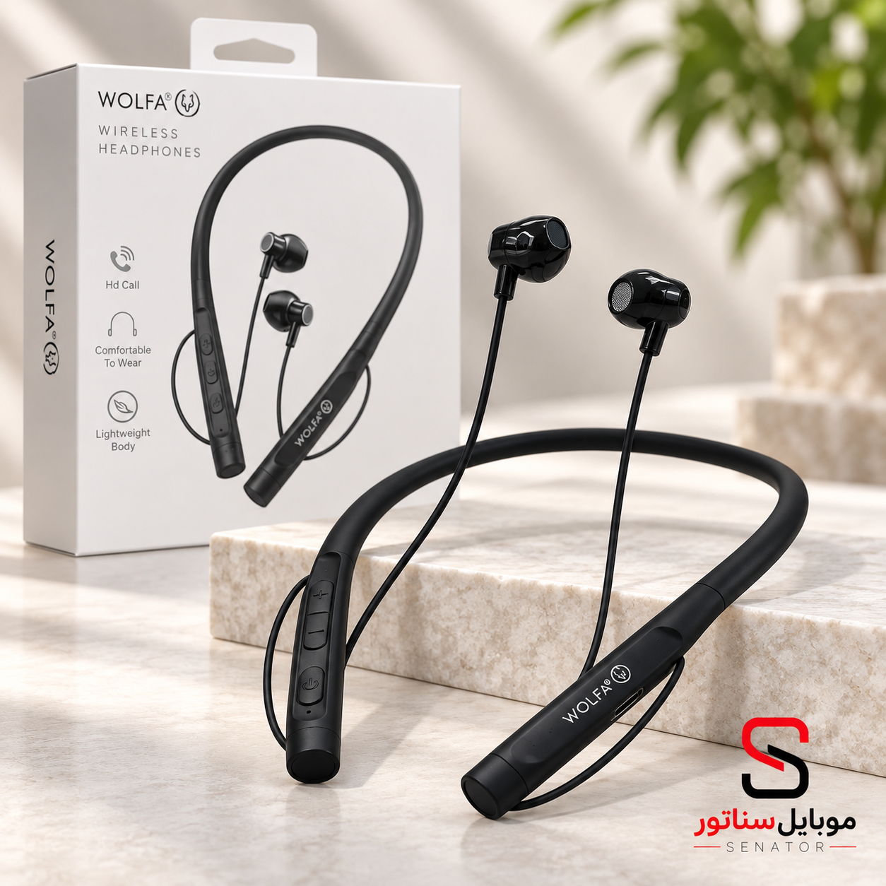 هندزفری بلوتوثی گردنی ولفا WOLFA مدل W.N-03